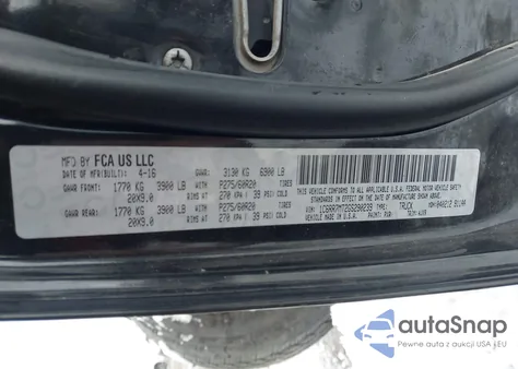 2016 Ram 1500 Sport из США, поврежденный, VIN 1C6RR7MT2GS290239